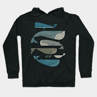 Retro Whale Pod Hoodie